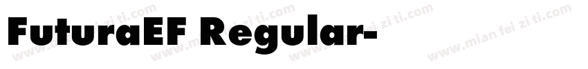 FuturaEF Regular字体转换